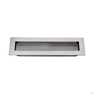 Recessed furniture handle 512 160 Silver Brushed