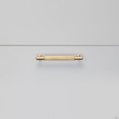 Furniture handle Pull Bar Linear Small 125 Brass Gold