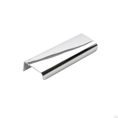 Edge furniture handle Lip 120 Silver Polished chrome