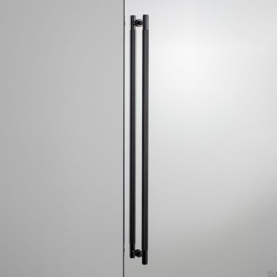 Double-sided furniture handle Closet Bar Double-sided Metal Black