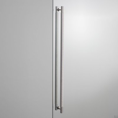 Double-sided furniture handle Closet Bar Double-sided Steel Silver