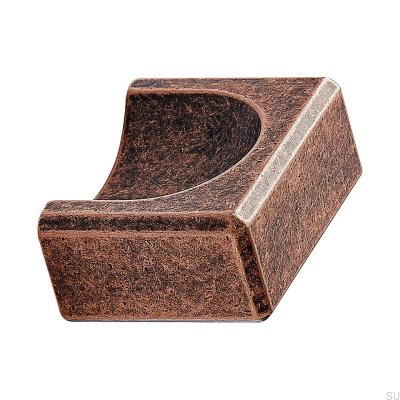 Elongated furniture handle Fold 32 Antique Copper