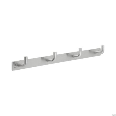 Wall hanger Strand 4 Polished steel