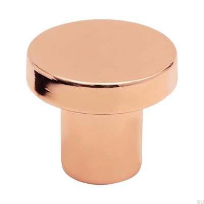 Furniture knob 2078 Metal polished copper