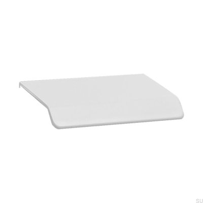Curve 32 edge furniture handle, Aluminum White