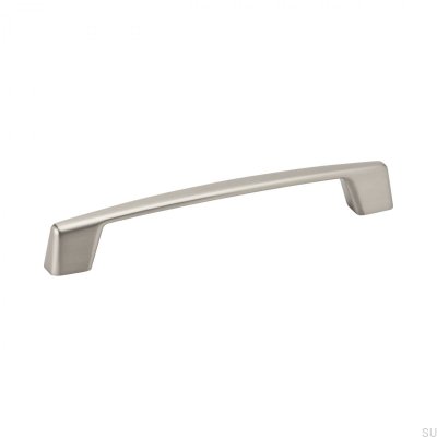 Car 160 oblong furniture handle, brushed silver
