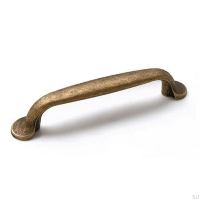 Elongated furniture handle 7032 128 Antique bronze