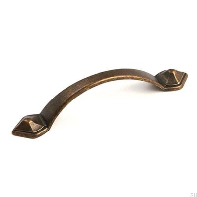 Elongated furniture handle 6598 Antique bronze