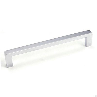 Elongated furniture handle 6200 96 Polished chrome