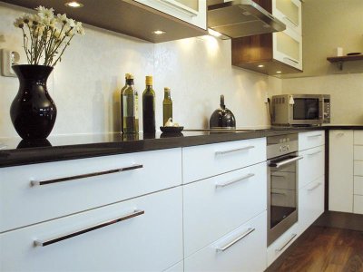 Elongated furniture handle 6200 96 Polished chrome