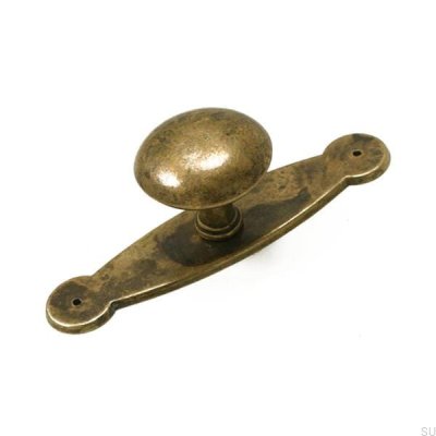 Furniture knob with a base 5383 Antique bronze