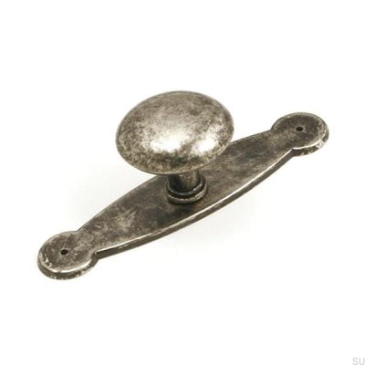 Furniture knob with a base 5383 Antique black