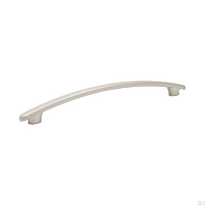 Salsa 192 Oblong Furniture Handle Silver Brushed