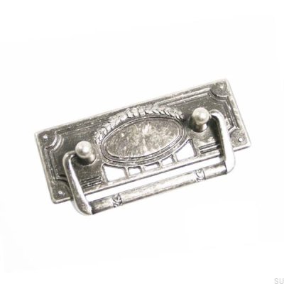 Oblong furniture handle 5258 48 Antique black