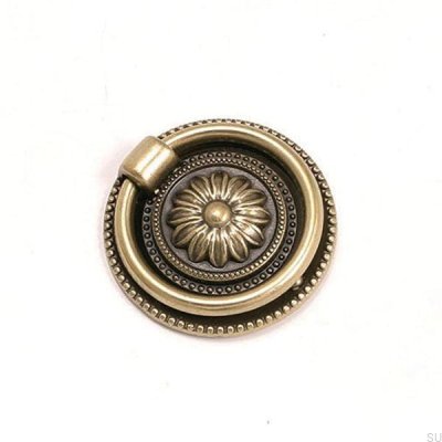 Round furniture handle 5249 46 Antique bronze