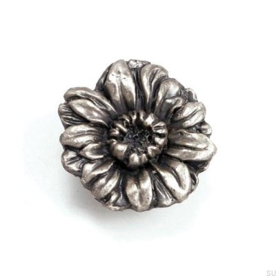 Furniture knob Blomma Tin varnished