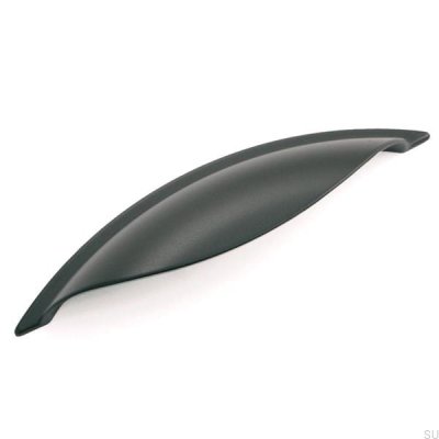 Oblong furniture handle 3940 Metal Black