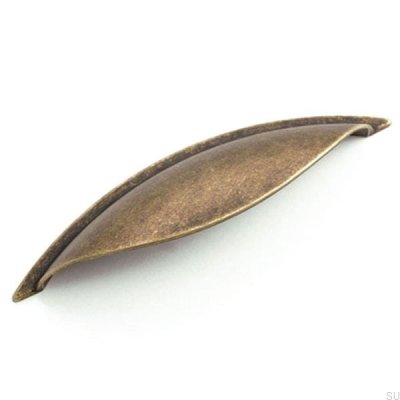 Elongated furniture handle 3940 Antique bronze