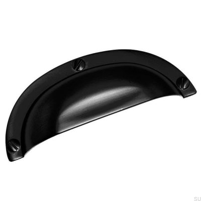 Shell furniture handle 3 158 64 Metal black