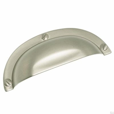 Shell furniture handle 3 158 64 Brushed nickel
