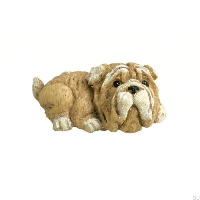 Furniture Knob Hund Lying Dog Polyresin