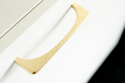 Bridge 128 oblong furniture handle Brass Brushed Unpainted