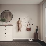 Zdjecie wieszaka MF 3 czarnego na scianie