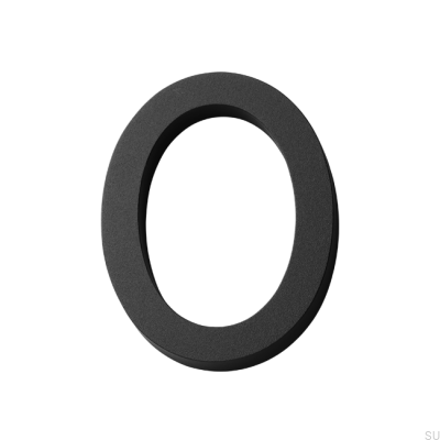 Modern house number large number 0 Aluminum