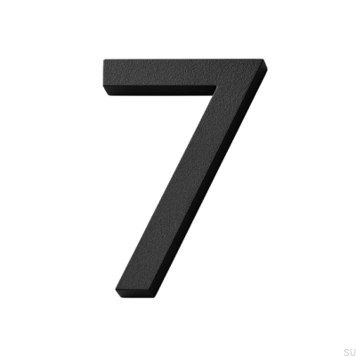 Modern house number large number 7 Aluminum