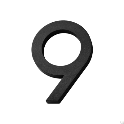 Modern house number large number 9 Aluminum