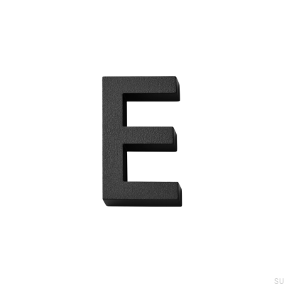 Modern house numbering capital letter E Aluminum