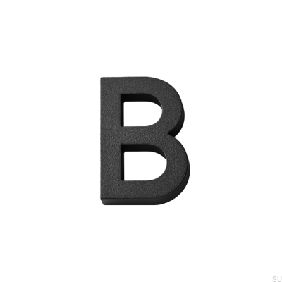 Modern house numbering Small Letter B Aluminum