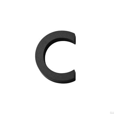 Modern house numbering Small Letter C Aluminum