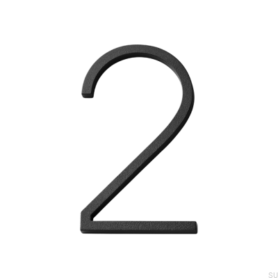 House number large number 2 Aluminum