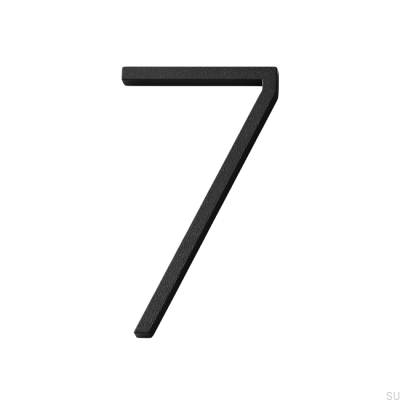 House number small digit 7 Aluminum