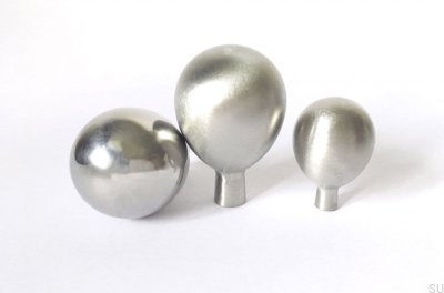 Drop 20 furniture knob Brushed stainless steel