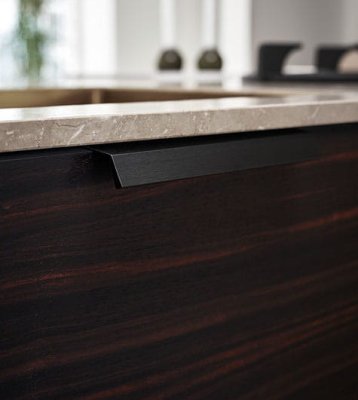 Edge furniture handle Bench 160 Aluminum black