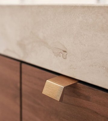 Bench 20 Aluminium Gold Brushed Edge Furniture Handle