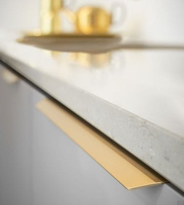 Blaze 2 2x160 Edge Furniture Handle Aluminum Brushed Gold