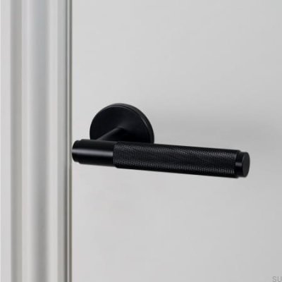 Cross 38 Steel Black Door Handle
