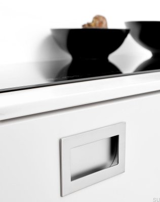 Inn 160 Recessed Furniture Handle Metal Silver