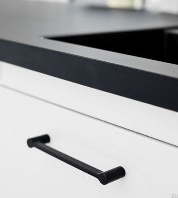 Scope 160 elongated furniture handle Metal Black Matt