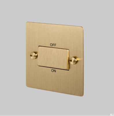 Fan Isolator Switch Brass British Standard