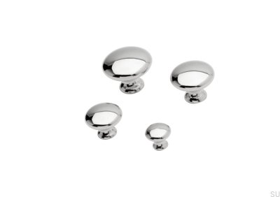 Furniture knob 24226-25 Silver Polished nickel