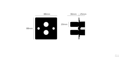 Cross 2G 120W LED Dimmer Steel Silver with Brass British Standard