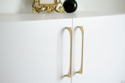 Bridge 224 oblong furniture handle Brass Brushed Unpainted