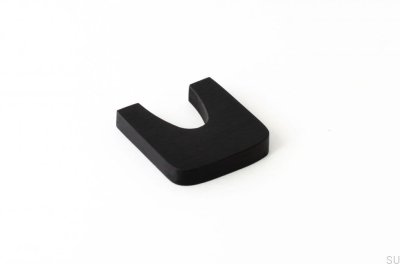 Furniture knob Bridge 32 Aluminum black
