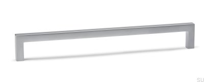 Elongated furniture handle U 0056 160 Matt chrome
