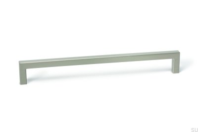 Oblong furniture handle U 0056 160 Brushed nickel