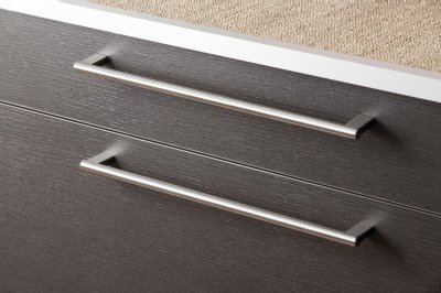 Kombi 292 Silver Steel elongated furniture handle